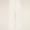 Pantaloni de lucru din bumbac alb Pantaloni de lucru din bumbac alb