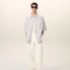 Pantaloni de lucru din bumbac alb
