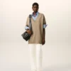 Pantaloni de lucru din bumbac alb Pantaloni de lucru din bumbac alb