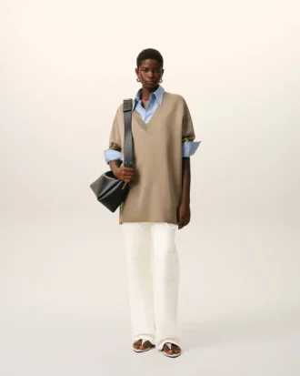 Pantaloni de lucru din bumbac alb