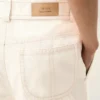 Pantaloni de lucru din bumbac alb
