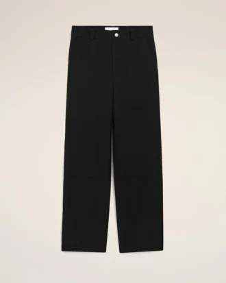 Pantaloni de lucru din lână neagră