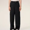 Pantaloni de lucru din lână neagră