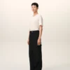 Pantaloni de lucru din lână neagră