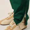 Pantaloni de trening Ami de Coeur din bumbac verde Pantaloni de trening Ami de Coeur din bumbac verde