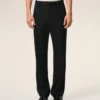 Pantaloni drepți din lână neagră