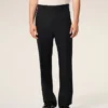 Pantaloni drepți din lână neagră Pantaloni drepți din lână neagră