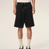 Pantaloni scurți Ami de Coeur din bumbac negru
