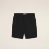Pantaloni scurți Ami de Coeur din bumbac negru, cu talie elastică Pantaloni scurți Ami de Coeur din bumbac negru, cu talie elastică
