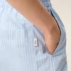 Pantaloni scurți din bumbac albastru cu elastic