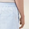 Pantaloni scurți din bumbac albastru cu elastic
