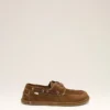 Pantofi de barcă din piele de vacă maro Pantofi de barcă din piele de vacă maro