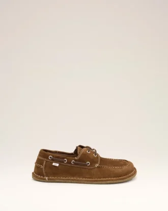 Pantofi de barcă din piele de vacă maro