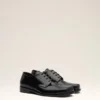 Pantofi derby din piele de vacă neagră Pantofi derby din piele de vacă neagră