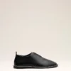 Pantofi derby midi din piele de vacă neagră Pantofi derby midi din piele de vacă neagră