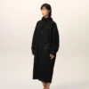 Parka lungă din nailon negru Parka lungă din nailon negru