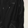 Parka lungă din nailon negru Parka lungă din nailon negru