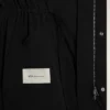 Parka lungă din nailon negru Parka lungă din nailon negru