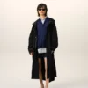 Parka lungă din nailon negru Parka lungă din nailon negru