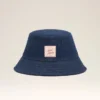Pălărie din bumbac denim albastru cu patch Ami Paris Heritage Pălărie din bumbac denim albastru cu patch Ami Paris Heritage