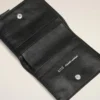 Portofel pliat Voulez-Vous din piele de vacă neagră Portofel pliat Voulez-Vous din piele de vacă neagră