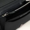 Portofel Voulez-Vous din piele de vacă neagră, cu curea Portofel Voulez-Vous din piele de vacă neagră, cu curea