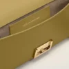 Pungă Mimi din piele de vacă verde