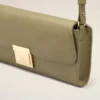 Pungă Mimi din piele netedă verde