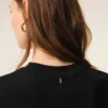 Top mulat fără mâneci din jersey negru Top mulat fără mâneci din jersey negru