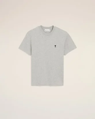 Tricou ADC din bumbac gri cu contrast