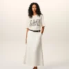 Tricou alb din bumbac cu imprimeu Ami Paris Tricou alb din bumbac cu imprimeu Ami Paris