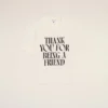 Tricou alb din bumbac cu imprimeu caracteristic