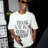 Tricou alb din bumbac cu imprimeu caracteristic