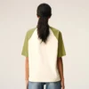Tricou alb și verde din bumbac cu patch-uri tricotate Ami de Coeur T-Shirt Tricou alb și verde din bumbac cu patch-uri tricotate Ami de Coeur T-Shirt