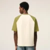 Tricou alb și verde din bumbac cu patch-uri tricotate Ami de Coeur T-Shirt Tricou alb și verde din bumbac cu patch-uri tricotate Ami de Coeur T-Shirt