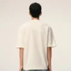 Tricou din bumbac alb Ami de Coeur cu imprimeu în relief Tricou din bumbac alb Ami de Coeur cu imprimeu în relief
