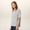 Tricou gri din bumbac cu imprimeu Ami de Coeur Tricou gri din bumbac cu imprimeu Ami de Coeur