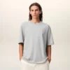 Tricou gri din bumbac cu imprimeu Ami de Coeur Tricou gri din bumbac cu imprimeu Ami de Coeur