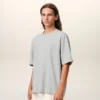 Tricou gri din bumbac cu imprimeu Ami de Coeur Tricou gri din bumbac cu imprimeu Ami de Coeur