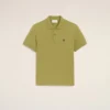 Tricou polo Ami de Coeur cu mâneci scurte din bumbac verde Tricou polo Ami de Coeur cu mâneci scurte din bumbac verde