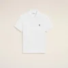 Tricou polo Ami de Coeur din bumbac alb, cu mâneci scurte Tricou polo Ami de Coeur din bumbac alb, cu mâneci scurte