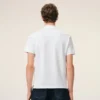 Tricou polo Ami de Coeur din bumbac alb, cu mâneci scurte Tricou polo Ami de Coeur din bumbac alb, cu mâneci scurte