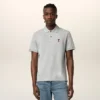 Tricou polo Ami de Coeur din bumbac gri