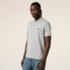 Tricou polo Ami de Coeur din bumbac gri