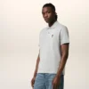 Tricou polo Ami de Coeur din bumbac gri