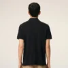 Tricou polo Ami de Coeur din bumbac negru cu mâneci scurte Tricou polo Ami de Coeur din bumbac negru cu mâneci scurte