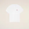 Tricou Red Ami de Coeur din bumbac alb cu imprimeu roșu Tricou Red Ami de Coeur din bumbac alb cu imprimeu roșu