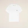Tricou scurt Ami de Coeur din bumbac alb