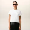 Tricou scurt Ami de Coeur din bumbac alb