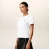 Tricou scurt Ami de Coeur din bumbac alb